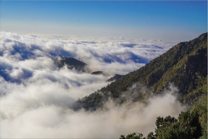 Misty mountains in Arabia's southwest